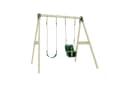 OutdoorToys Schaukel Lilie Doppelschaukel Holz Dunkelgrün Bild 2