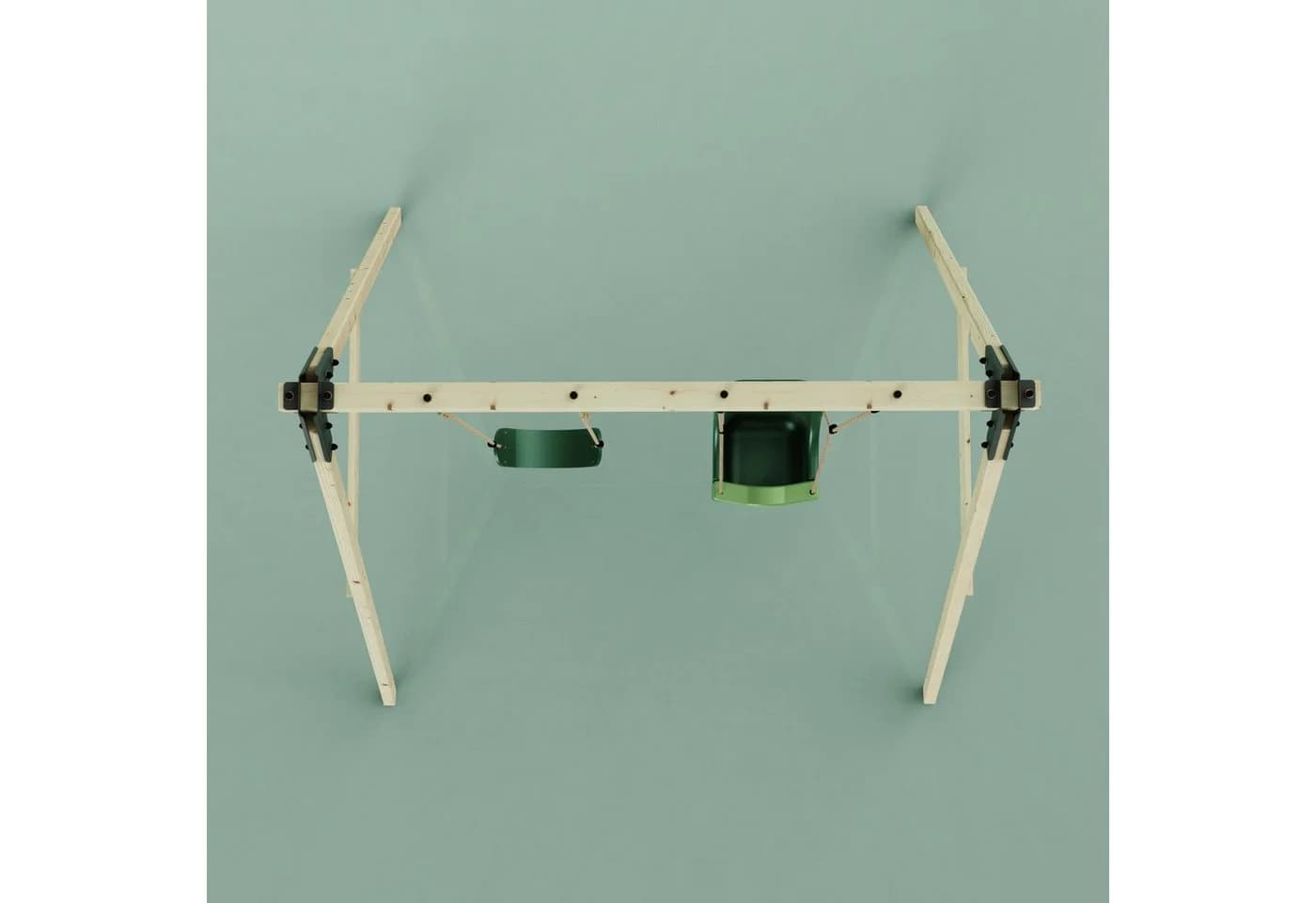 OutdoorToys Schaukel Lilie Doppelschaukel Holz Dunkelgrün - Bild 5
