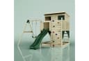 OutdoorToys Spielturm Tjorven Dunkelgrün mit Schaukel & Rutsche Bild 1