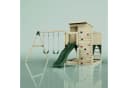 OutdoorToys Spielturm Björn Dunkelgrün mit Schaukel & Rutsche Bild 1