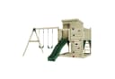OutdoorToys Spielturm Björn Dunkelgrün mit Schaukel & Rutsche Bild 2