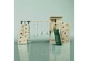 OutdoorToys Spielturm Frida Dunkelgrün mit Trapezstange, Rutsche & Kletterwand Bild 3