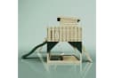 OutdoorToys Spielturm Frida Dunkelgrün mit Trapezstange, Rutsche & Kletterwand Bild 4