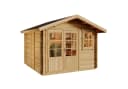 Alpholz Gartenhaus Palermo Holz Naturbelassen 28mm Wandstärke Bild 5