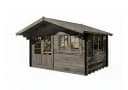 Alpholz Gartenhaus Gabriel 435x367 cm Grau Holz Set Bild 5