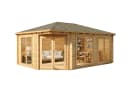 Alpholz Gartenhaus 5-Eck Julia Massivholz Isolierglas Bild 5