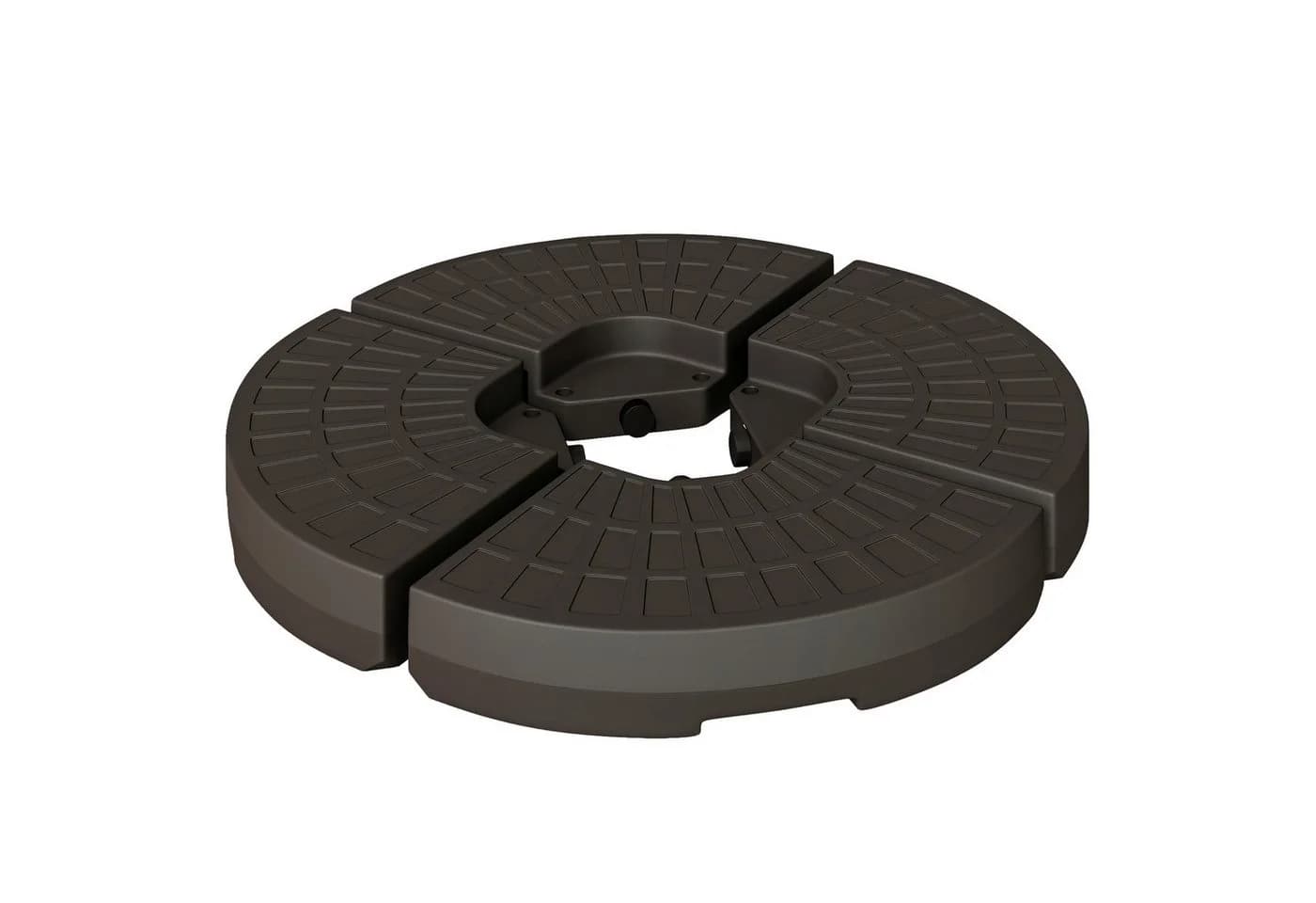 Outsunny Schirmgewicht 4-tlg. HDPE Kaffee