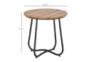 Outsunny Gartentisch Stahl Kunststoff Lattenrost-Design Bild 5