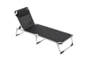 Outsunny Gartenliege 5-stufig verstellbar Schwarz Aluminium Bild 2
