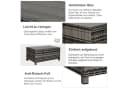 Outsunny Gartentisch Grau Polyrattan Beistelltisch Bild 5