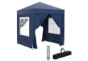 Outsunny Faltpavillon 2x2m Blau mit UV-Schutz & 4 Seitenwänden Bild 1