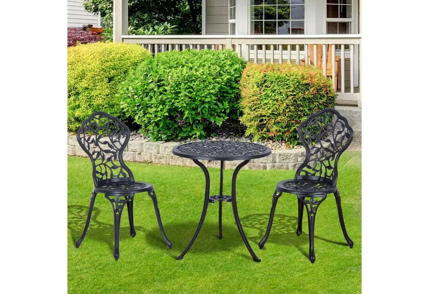 Outsunny Bistroset Aluminiumguss Modern - Bild 2