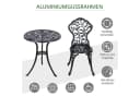Outsunny Bistroset Aluminiumguss Modern Bild 5