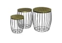 Outsunny Gartentisch Set 3-tlg. Metall Rattan Bild 1