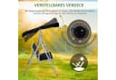 Outsunny Hollywoodschaukel 3-Sitzer mit Sonnendach Schwarz Bild 4