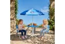 Outsunny Garten-Kindersitzgruppe 4-tlg. mit Sonnenschirm & 2 Klappstühlen Bild 1