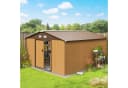 Outsunny Gerätehaus Gelb Verzinkter Stahl Bild 2