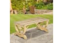 Outsunny Gartenbank Naturholz Rustikal Bild 2