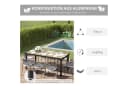 Outsunny Gartentisch 8 Personen Aluminium Kunststoff Natur Schwarz Bild 5