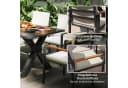 Outsunny Garten-Essgruppe 7-tlg. Grau Aluminium mit wasserabweisenden Kissen Bild 5