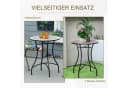 Outsunny Beistelltisch Mosaikplatte Rot Blau Weiß Garten Bild 5