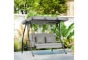 Outsunny Hollywoodschaukel 3-Sitzer Grau Bild 2