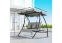 Outsunny Hollywoodschaukel 3-Sitzer Grau Bild 3