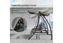 Outsunny Hollywoodschaukel 3-Sitzer Grau Bild 5