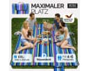 Detex Picknickdecke XXL 200x200 cm Wasserdicht Fleece Bunt Bild 1