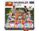 Detex Picknickdecke XXL Wasserdicht Wärmeisoliert Bunt Pixel Bild 1