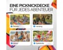 Detex Picknickdecke XXL Wasserdicht Wärmeisoliert Bunt Pixel Bild 4
