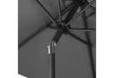 Kingsleeve Sonnenschirm Anthrazit 200 cm Aluminium Kurbel Bild 4