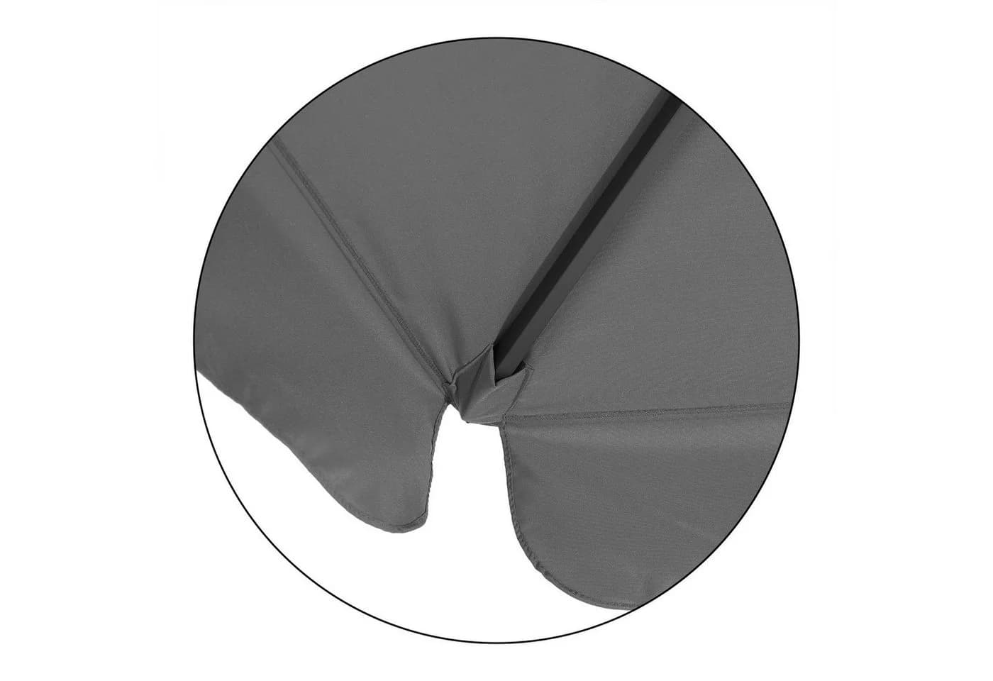 Kingsleeve Sonnenschirm 330 cm mit UV-Schutz 50+ und Kurbel - Bild 5