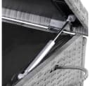 Casaria Auflagenbox Grau mit Rollen, Gasdruckfedern & Innenplane Bild 4