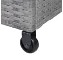 Casaria Auflagenbox Grau mit Rollen, Gasdruckfedern & Innenplane Bild 5