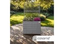 Casaria Blumenkasten mit Rankgitter 3 Innentöpfe Polyrattangeflecht Bild 5