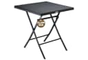 Casaria Klapptisch Rom Schwarz Polyrattan Klappbar Tragbar Bild 2