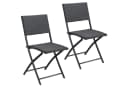Casaria Klappstuhl Rom 2er Set Polyrattan Klappbar 120kg Bild 2