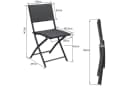 Casaria Klappstuhl Rom 2er Set Polyrattan Klappbar 120kg Bild 3