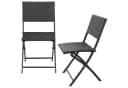 Casaria Klappstuhl Rom 2er Set Polyrattan Klappbar 120kg Bild 5