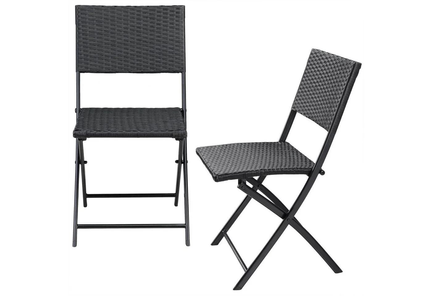 Casaria Klappstuhl Rom 2er Set Polyrattan Klappbar 120kg - Bild 5
