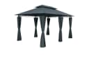 Casaria Pavillon Topas 3x4m Anthrazit UV-Schutz 50+ Metall Bild 2
