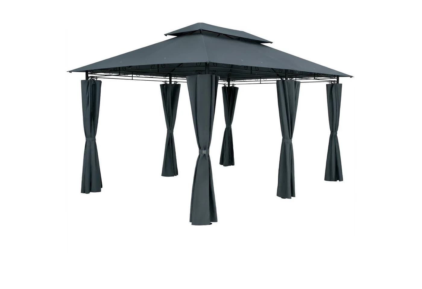 Casaria Pavillon Topas 3x4m Anthrazit UV-Schutz 50+ Metall - Bild 2