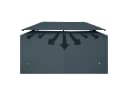Casaria Pavillon Topas 3x4m Anthrazit UV-Schutz 50+ Metall Bild 3