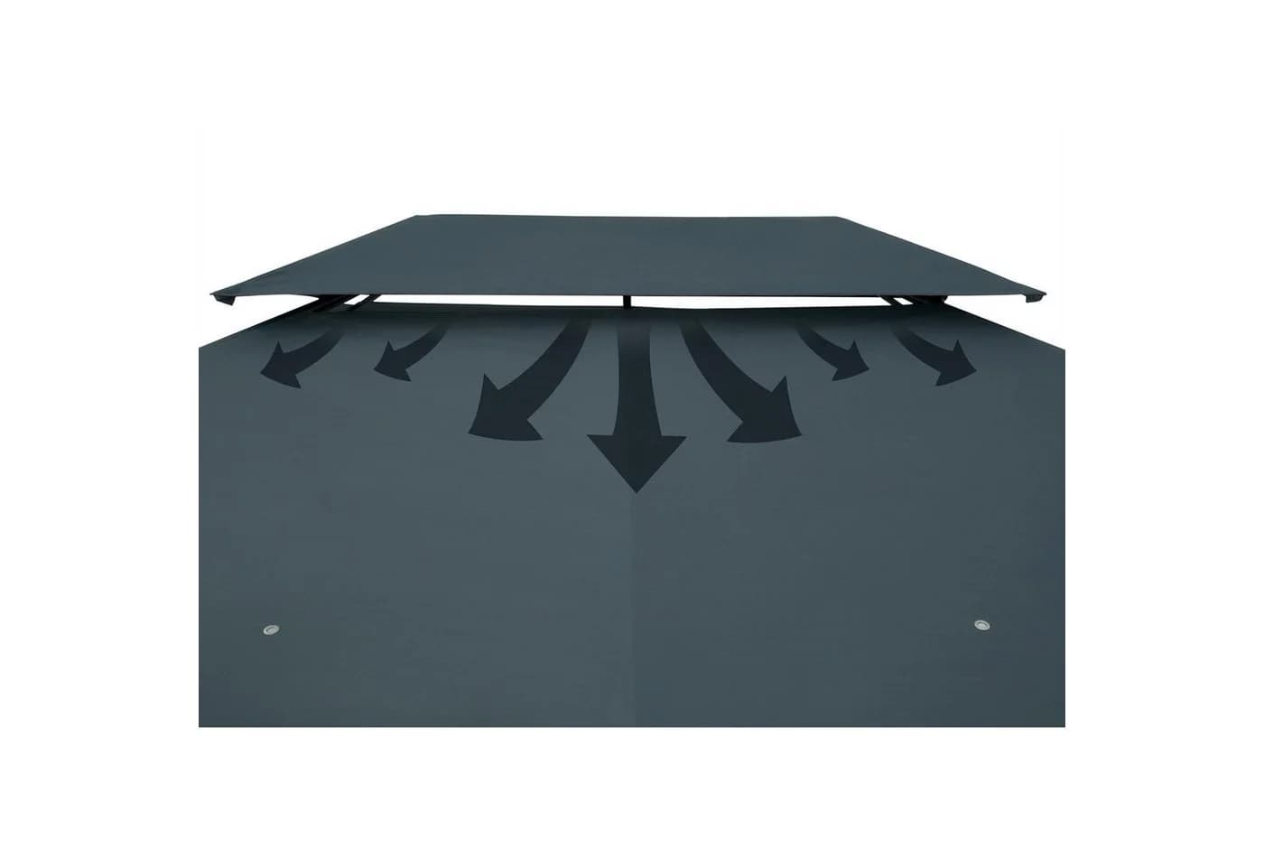 Casaria Pavillon Topas 3x4m Anthrazit UV-Schutz 50+ Metall - Bild 3