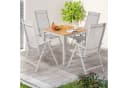 Casaria Garten-Essgruppe Bern 5-tlg. WPC Aluminium Klappbar Bild 1