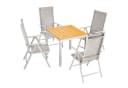 Casaria Garten-Essgruppe Bern 5-tlg. WPC Aluminium Klappbar Bild 2