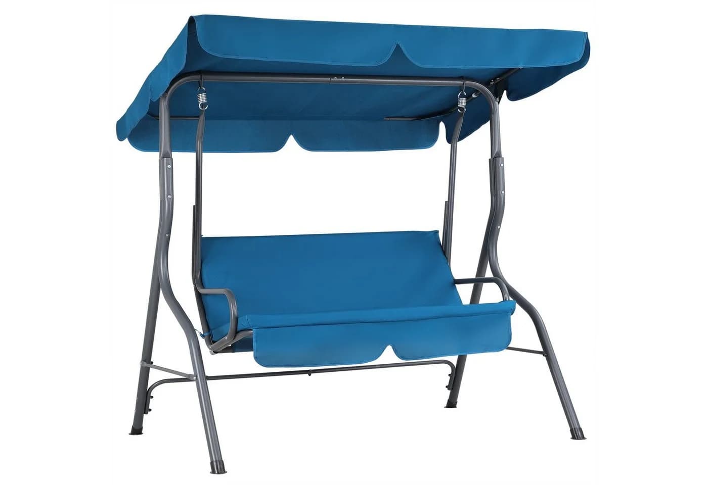 Casaria Hollywoodschaukel 2-Sitzer Atlantik Blau Wetterfest - Bild 2