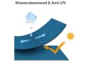 Casaria Hollywoodschaukel 2-Sitzer Atlantik Blau Wetterfest Bild 4
