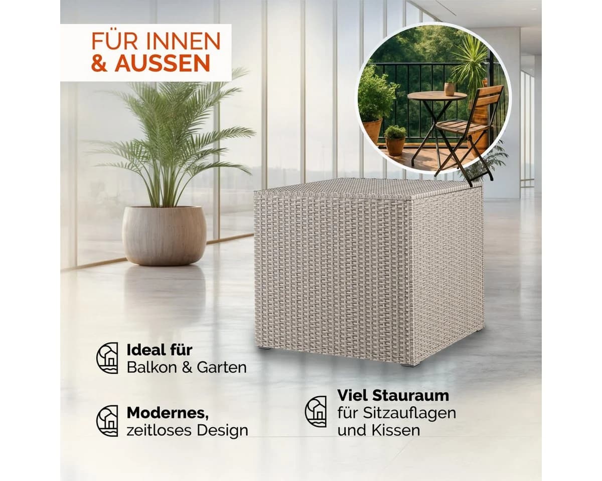 Casaria Auflagenbox 318L mit Deckel und Gasdruckfeder - Bild 4